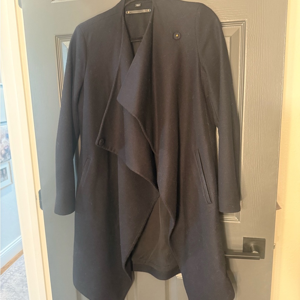 All Saints Navy Trench Coat